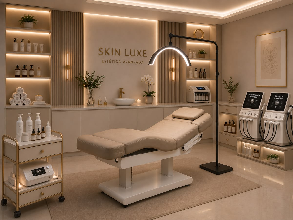 Illustrative aesthetic treatment room
